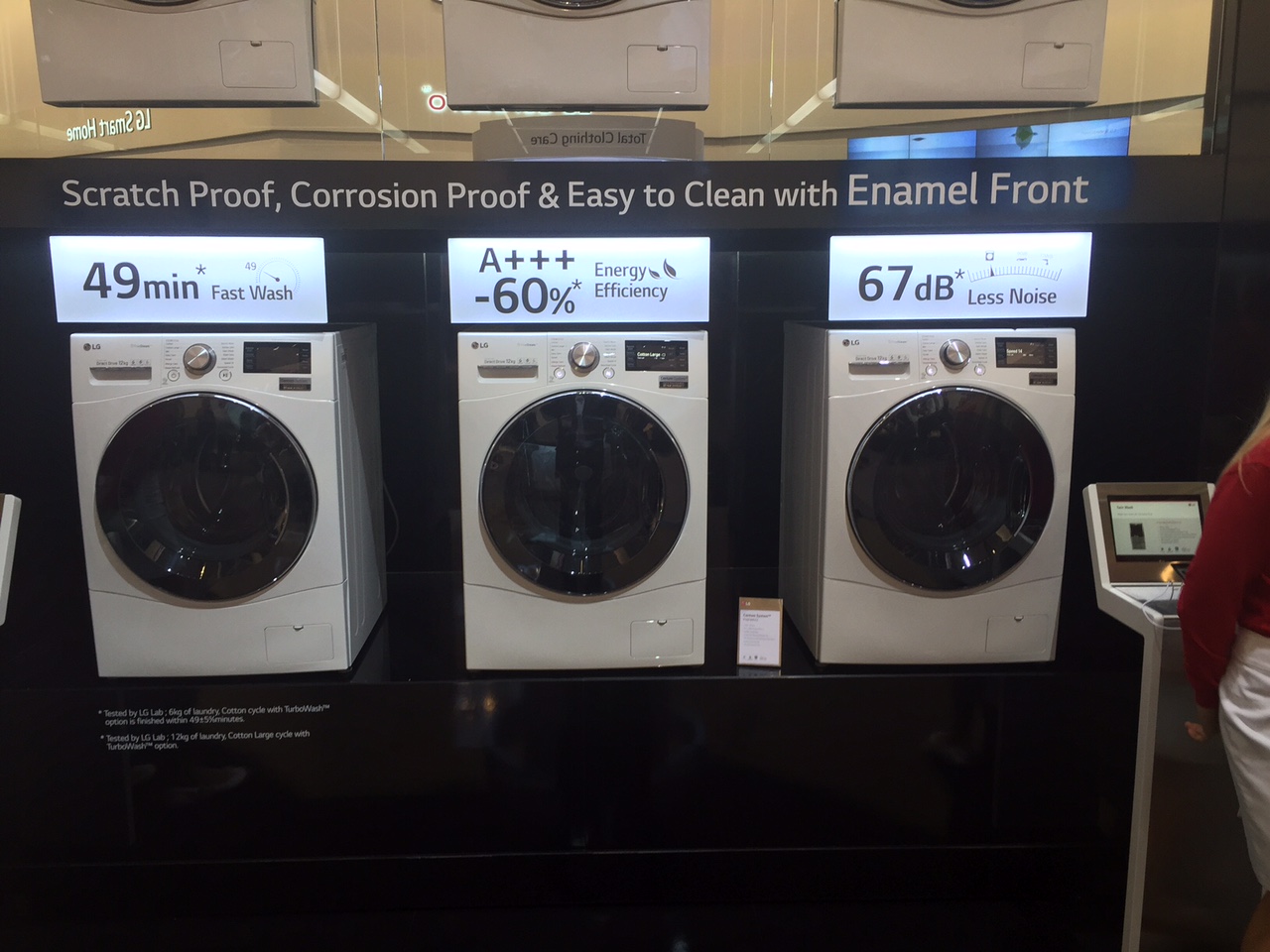 Τα νέα πλυντήρια της LG που παρουσιάζονται στην ΙFA 2015 με το νέο Centum System που απορροφά τελείως τους κραδασμούς!