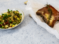 Πανσέτα ψητή με σαλάτα λαχανικών – Κουζίνα: Μαζί με τον Ανδρέα και την Ελένη